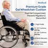 Proheal Gel Infused Foam Wheelchair Seat Cushion w/ Coccyx Cutout -22" x 20" x3” PH-74019CX